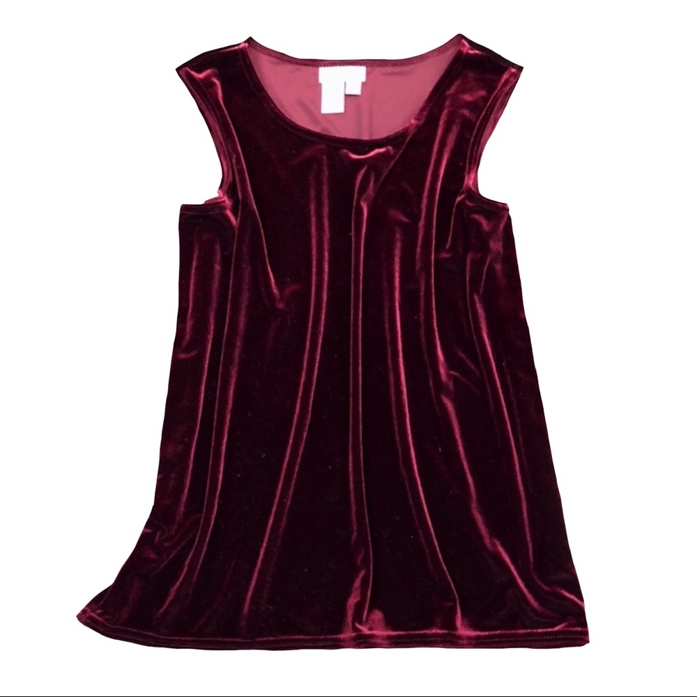 Red Velvet Coldwater Creek tank blouse L